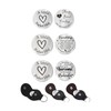 PASDUCHAS 3 PCS Pocket Hug Token with PU Leather Keychain,