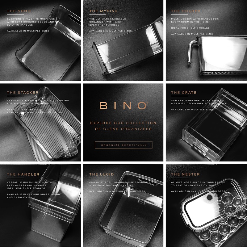 BINO | Stackable Storage Bins, Medium - 2 Pack THE