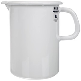 Riess, 0338-033 Kitchen Measure 1 Litre Classic White Diameter 10 cm Height 14.8 cm Capacity 1 Litre Enamel White Induction