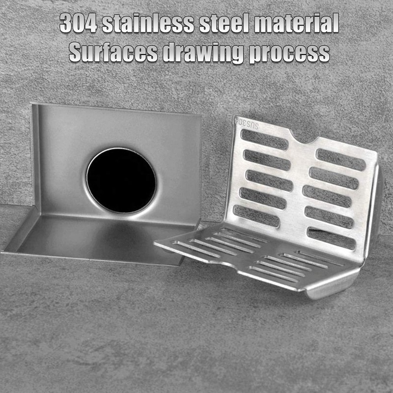 Garosa Side Wall Drain Linear Shower Drain 12cm Wall Corner