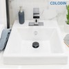 CDLODIN Automatic Sensor Touchless Bathroom Faucet, Modern Chrome Bathroom Faucet