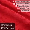 Red Round Tablecloth 70" (Seat 4-6), Reusable Table Cloth for