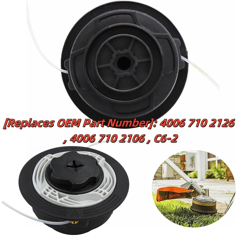 BLOLACDZ (2 Pack) C6-2 Trimmer Head for Stihl FS38 FS40