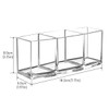 Top-Spring Makeup Brush Holder Organizer, 3 Slot Acrylic Makeup Brush