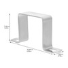 OSALADI 4PCS Square Tube Rest Clamps, 2X2" Stainless Steel Square