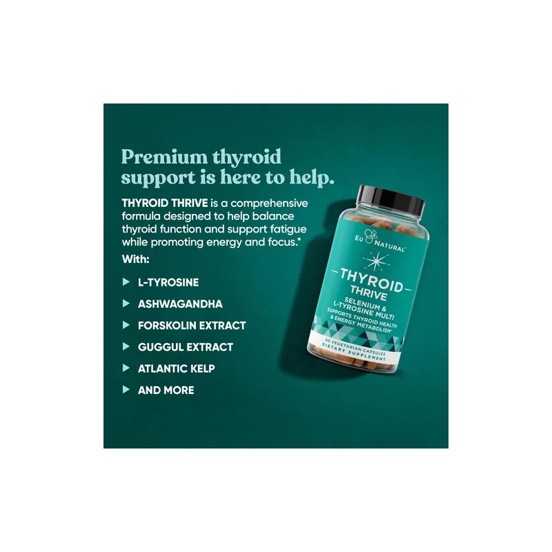 Thrive Energy Support Zinc Selenium Iodine 60 Cápsulas