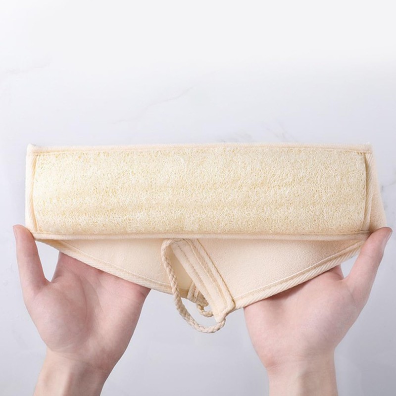 2 Piezas Esponja Vegetal de Luffa, Beige Natural