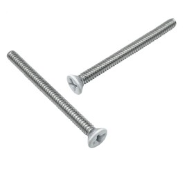 Adiyer Extra Long Outlet Screws 40pcs 6-32 x 1-3/4 Inch White Painted Electrical Outlet Screws Outlet Extender Screws Machine Screws for Fix Wonky and Sunken Outlets, 304 Stainless Steel