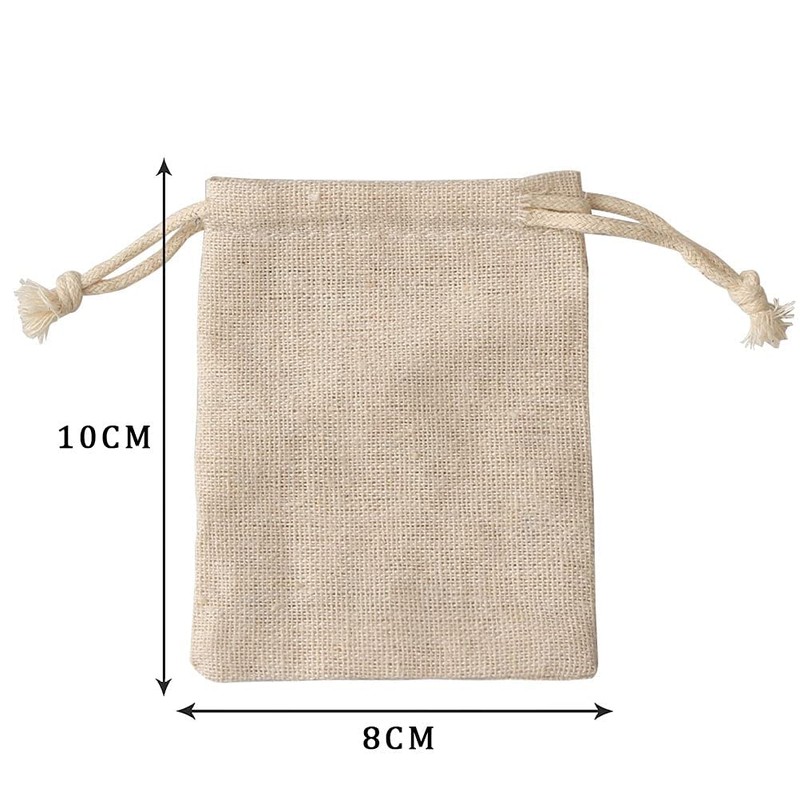 nuoshen 30 Pcs Hessian Bags, 8 X 10 CM Burlap