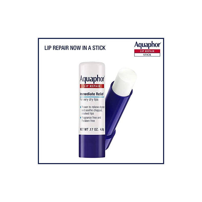 Aquaphor Barra de reparación de labios Calma los labios secos