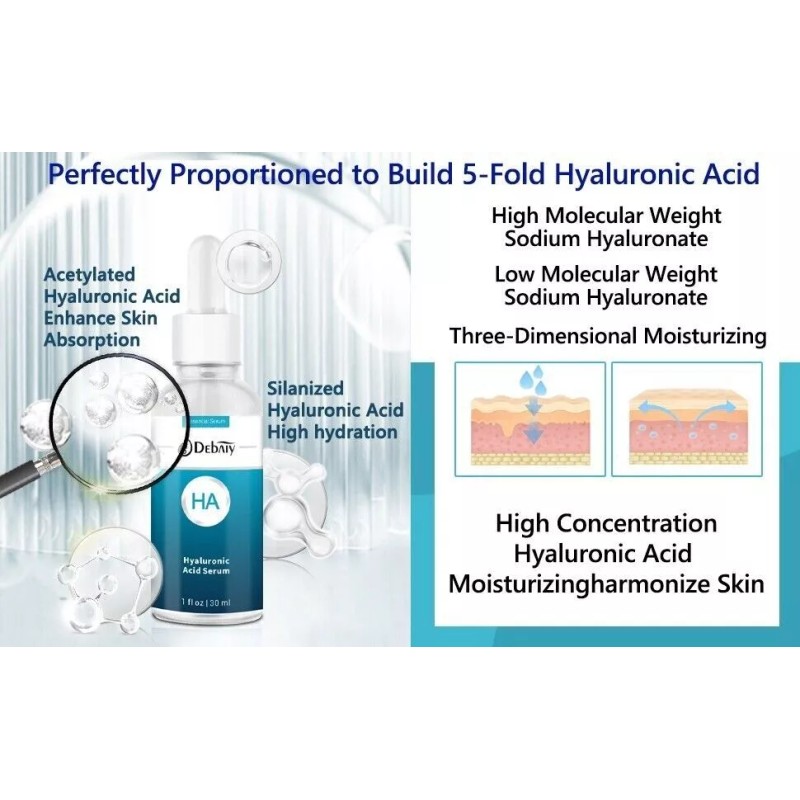 DEBAIY HA Essential Serum 1fl oz. ea exp 07/20/2026 Sealed