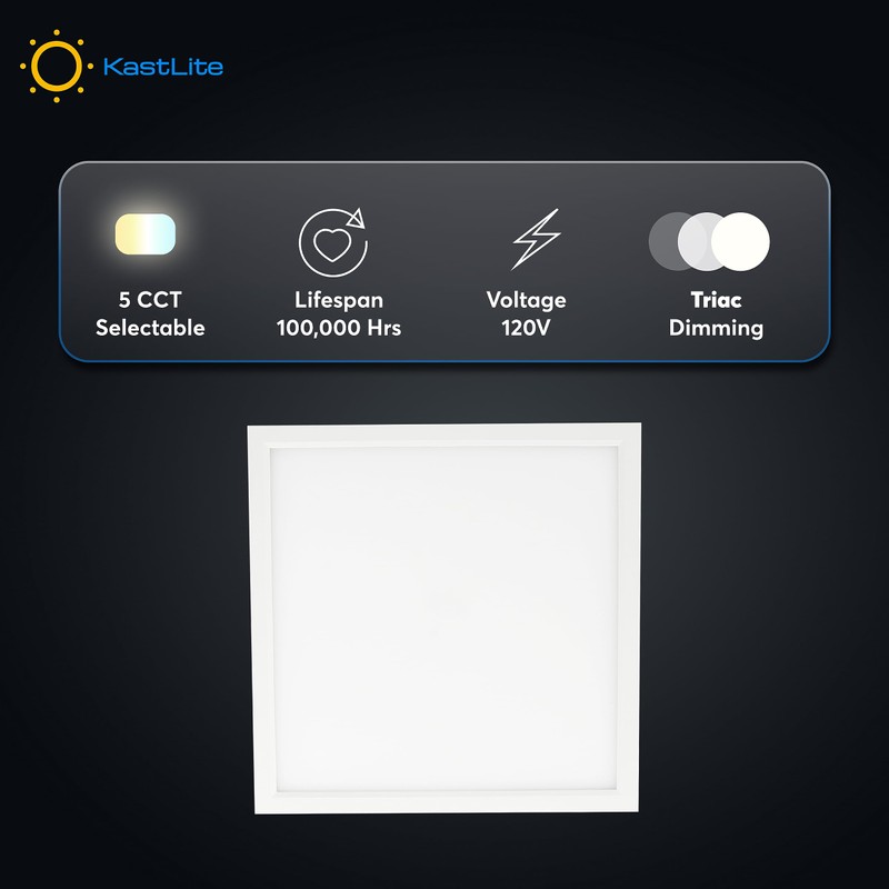 KastLite 5CCT LED Dimmable Ceiling Light with Junction Box |