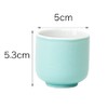Naumukuma-chan Workshop Teacup Tea Ceremony, 1.6 Inches, Celadon, Plain, Porceladon,