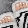 White Pearl Chrome Nail Powder - Aurora Ice Shimmer Nail