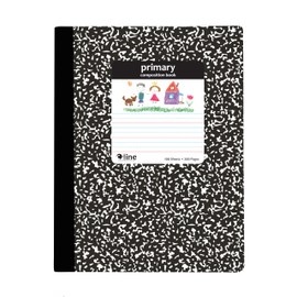 C-Line Composition Notebook, Primary Ruled, Black Marble (22020)