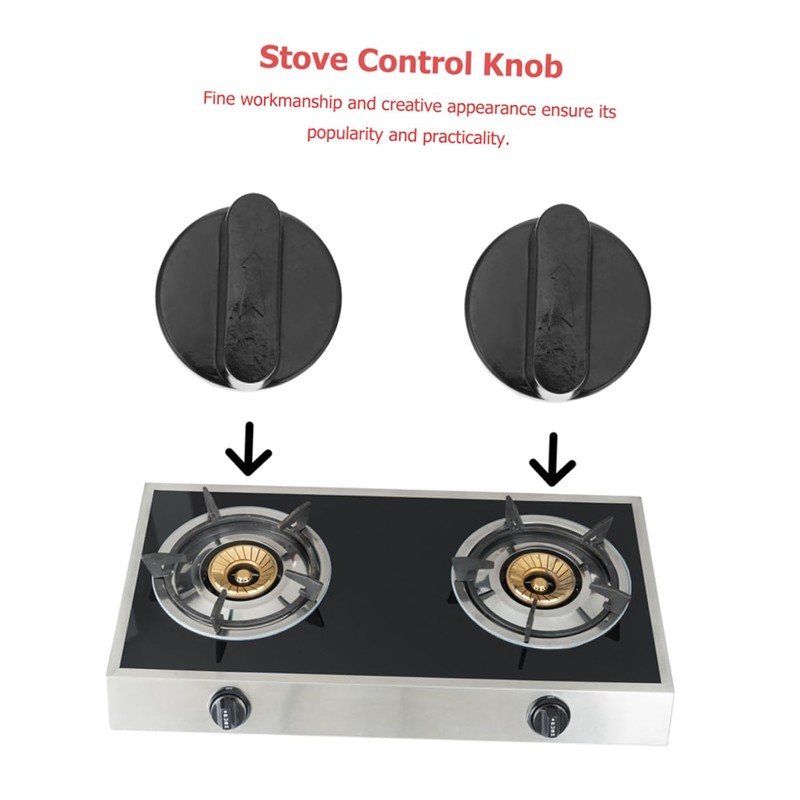 TEHAUX 2sets Gas Stove Knobs Replacement Easy to Install Control