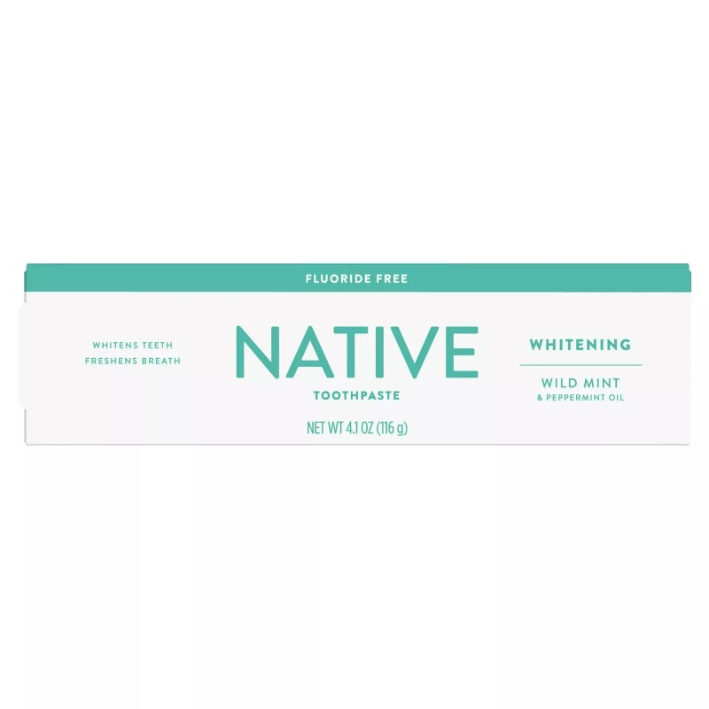 Native Whitening Wild Mint & Peppermint Oil Fluoride Free Toothpaste,
