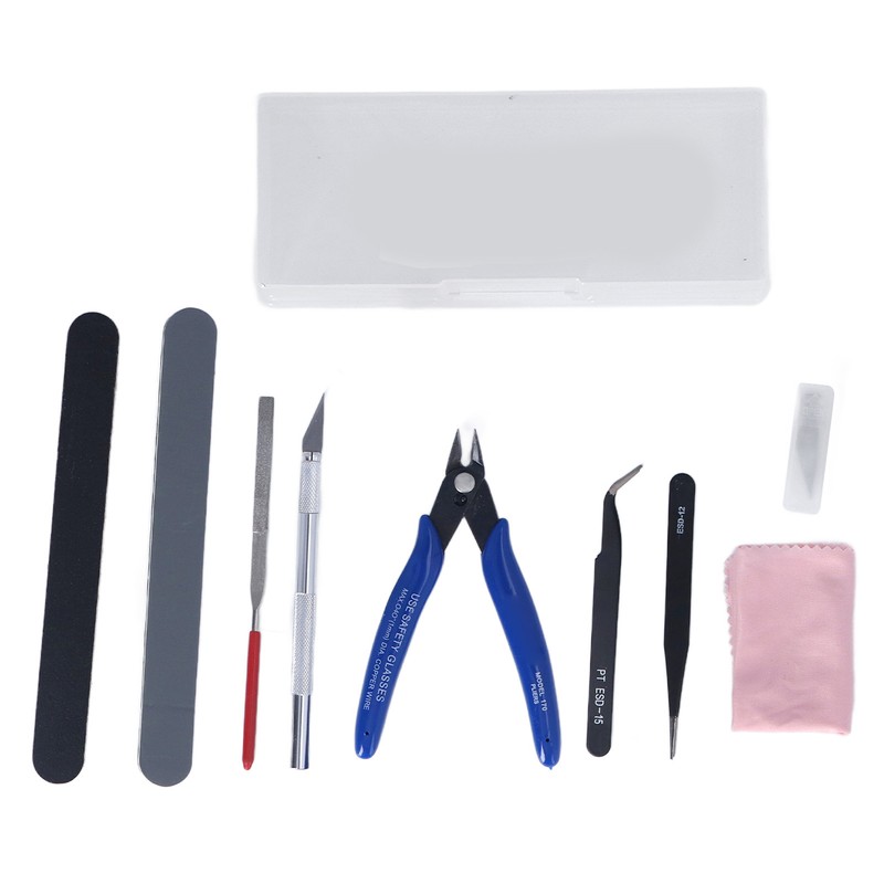 Model Tool Kit Pliers Tweezers File Carving Knife Craft Tools