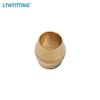 LTWFITTING 1/8-Inch Brass Compression Sleeves Ferrule with 1/8-Inch Compression Nut,