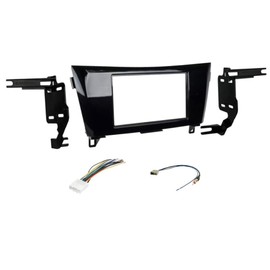 Double Din Car Stereo Install Kit, Wire Harness, and AM/FM Radio Antenna Adapter Combo -Made for Nissan: 2014 2015 2016 2017 Rogue and 2017 Rogue Sport