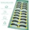 Pestañas Postizas de Mink Sintético Curvatura C, Pack de 20