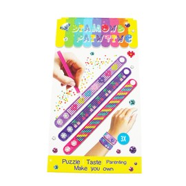 Pracht Creatives Hobby 6048-20011 Diamond Painting Armbänder, 3 Stück, Bastelset zum Gestalten eines persönlichen Armbandes mit Glitzersteinchen, für Kinder ab 5 Jahren
