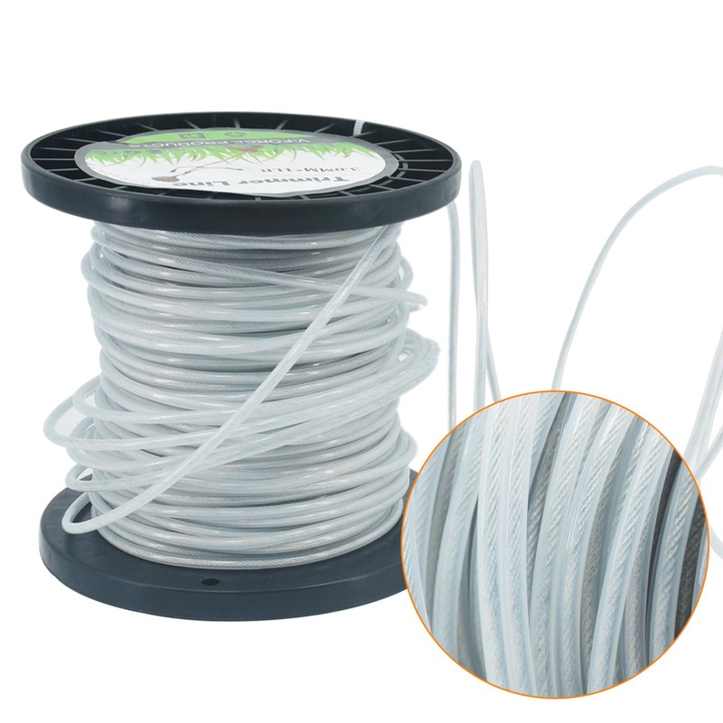 BGTOOL .120" Round Trimmer Line Universal Steel Wire Grass Trimmer