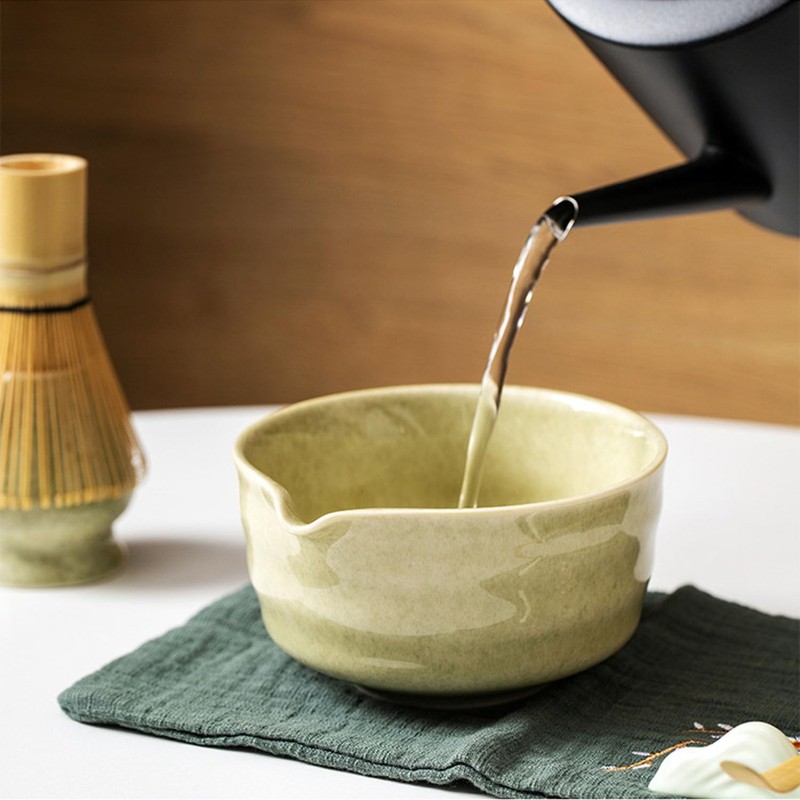Matcha Whisk Set, 7 PCS Japanese Household Ceramic Matcha Kit