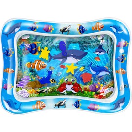 Frummel Water Play Mat Baby - Water Play Mat - Inflatable Play Mat - Water Toy for Babies - Birth Gift - Toy 3 6 9 Months - Clownfish Design