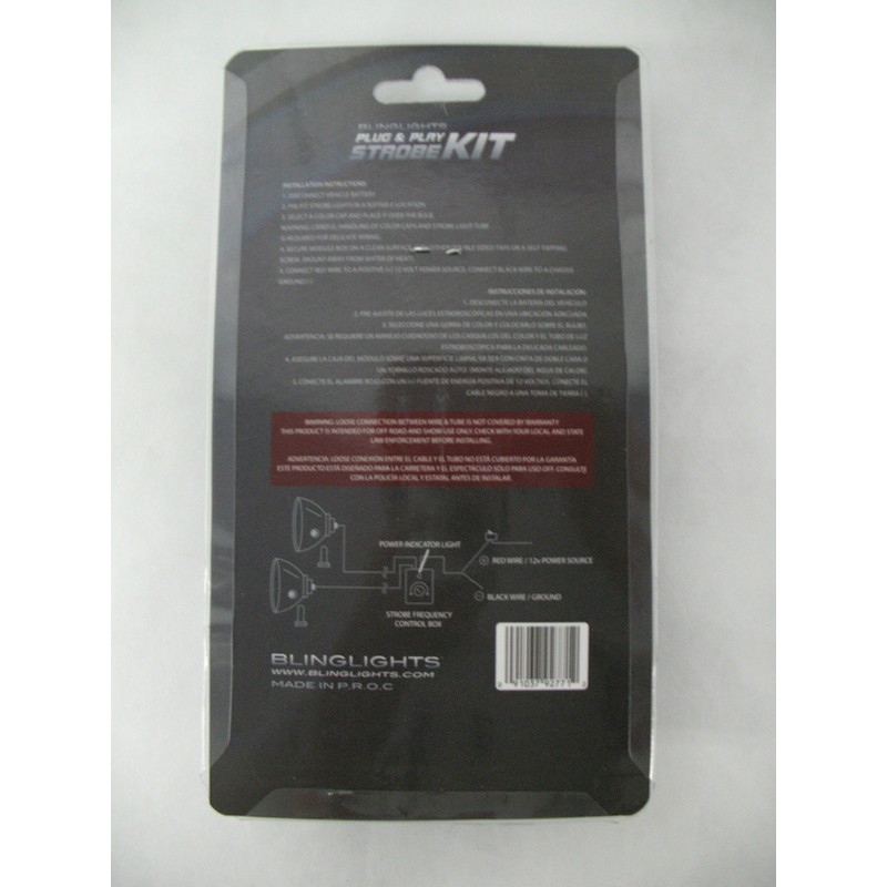 BlingLights BL250 Multi Color Xenon Strobe Kit with Adjustable Remote