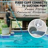 Swimming Pool Vacuum Hose 1-1/2" x 50-Ft, Swivel Cuff Kinkproof