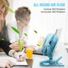 BESKAR Clip on Fan, Portable Small Desk Fans with Strong