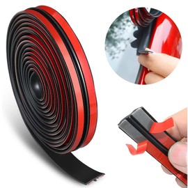 T Shape Car Molle 5m Gap Tape Car Door Edge Guard T Tape for Car Long Wind Noise Prevention Tape Freely Cut Gap Filling Sealed Noise Reduction Windshield Sunroof Door Width 19mm