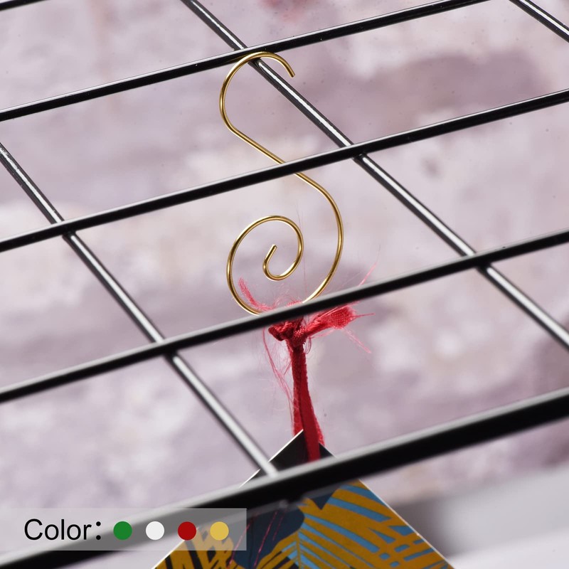 PATIKIL Christmas Ornaments Hooks 60 Pack S Shape Hooks Wire