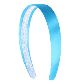 1 Inch Satin Hard Headband (Light Blue)