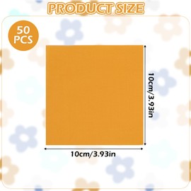 50 Pcs Fabric, 10 x 10cm Material for Sewing Fat Quarters Fabric Bundles Colorful Quilting Fabric Squares Cotton Fabric Gingham Fabric for Home Party Craft DIY