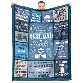Einanmut Gifts for Dad, Dad Christmas Best Gifts from Daughter or Son - Throws Blanket,Dad Birthday Gifts, Retirement Gifts Presents for Dad,Xmas Gifts for Daddy New Dad Stepdad Father in Law