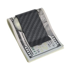 MONOCARBON Carbon Fiber Money Clip, Money Clip Wallets for Men Credit Card Holder with Constellation for Minimalist Money Clips Front Pocket- Matte Finishing