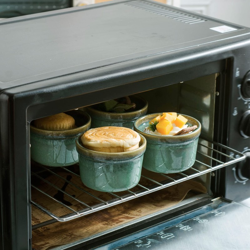 Ramekins 8 oz Oven Safe for Creme Brulee, Souffle Dishes