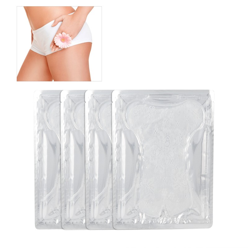 4Pcs Private Parts Mask Melanin Removal Moisturizing Lace Patch Feminine