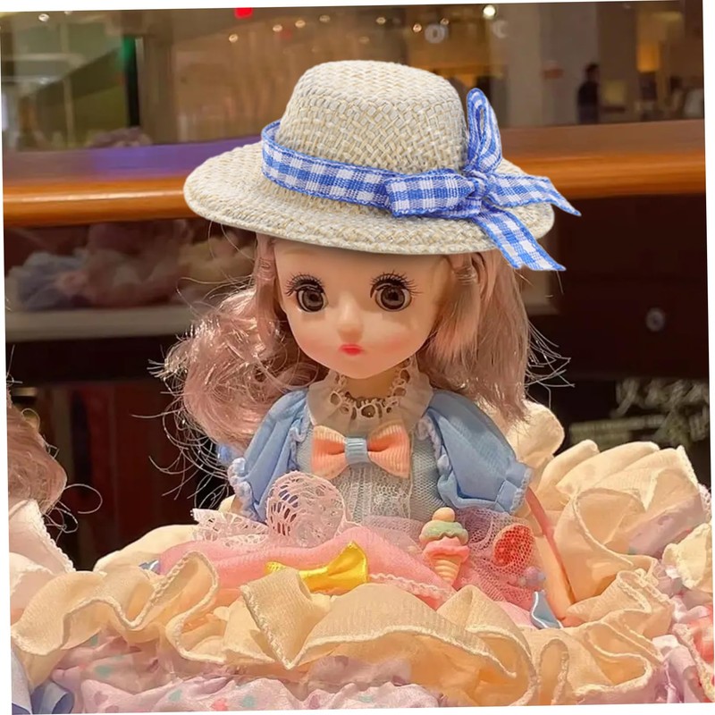 JOINPAYA 8pcs Mini Knit Mini Construction Hat Mini Hat Figure