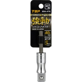 Top Industry ESA-4TS ESA-4TS Strong Shaft Socket Adapter for Electric Drills, 40V, 36V, 18V, Quarter, 0.5 inches (12.7 mm), 1/2, Civil Engineering, Construction Tools, Made in Japan