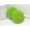 Lime Green Reusable Nylon Dish Scrubbies Set of 2