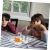 Ciieeo Stainless Steel Dinner Plate Compartment Children's Plate for Family