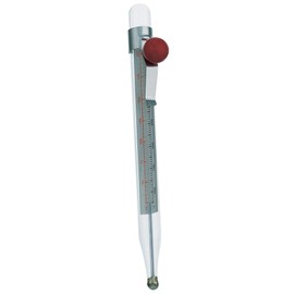 Grunwerg Deep Frying/Sweet Making Sugar Kitchen Thermometer, Glass and Stainless Steel, 20cm Length