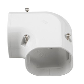 Inaba Denko LDK-70-W Cosmetic Pipe Cover Corner Plane 90° Flat Surface 90° Bend, White