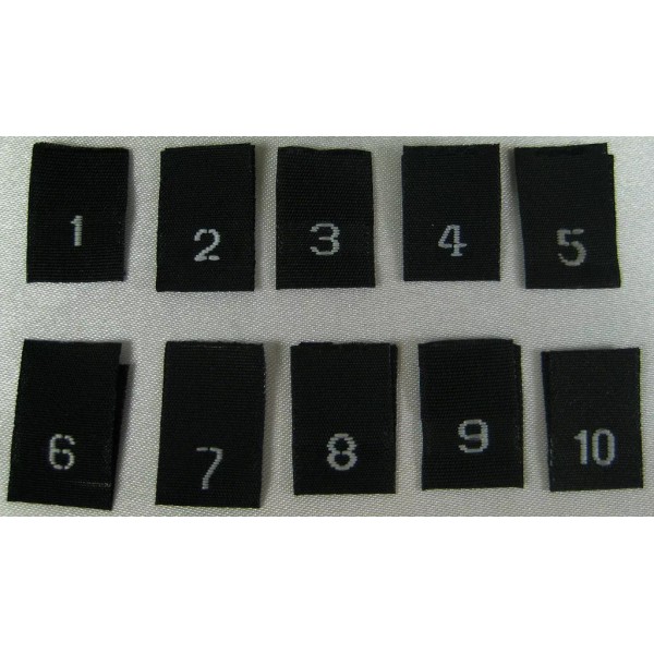 Sean Label MIXED LOT 500pcs BLACK WOVEN SEWING CLOTHING SIZE