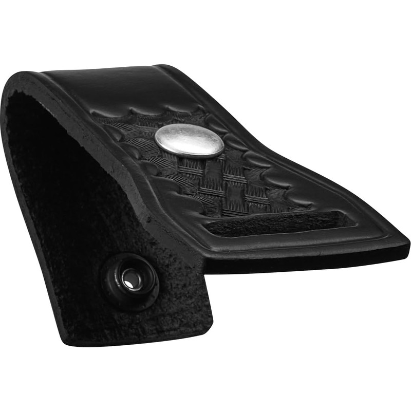 JAY-PEE Two-Way Radio Microphone Holder Epaulet Shoulder Basketweave Leather Mic