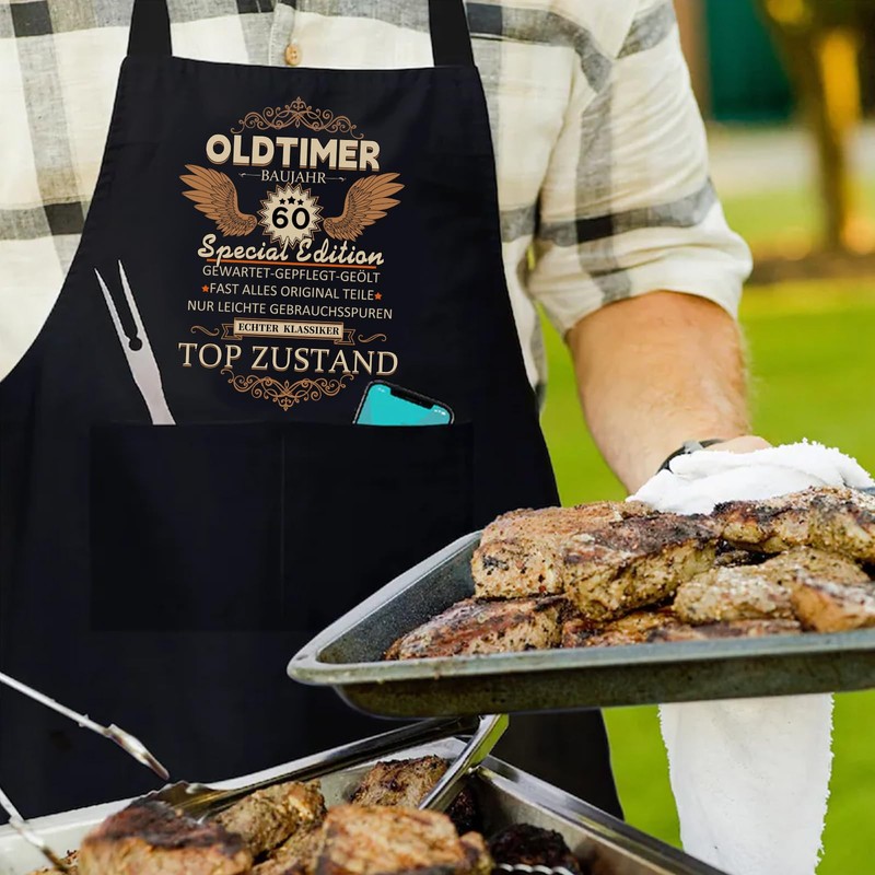 Barbecue Apron 40th Birthday Man Kitchen Apron as Gift for