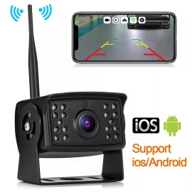 iPoster WiFi Wireless Car Truck RV Trailer Rear View Backup Camera 720P For iOS Android